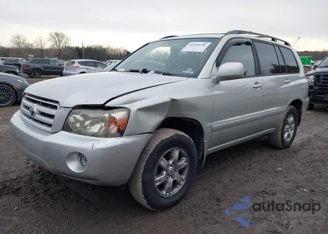 2004 Toyota Highlander V6 z USA, uszkodzony, nr VIN JTEEP21A640046552